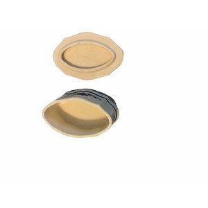 Vintage Delft Holland Porcelain Blue oval Trinket Box windmill floral